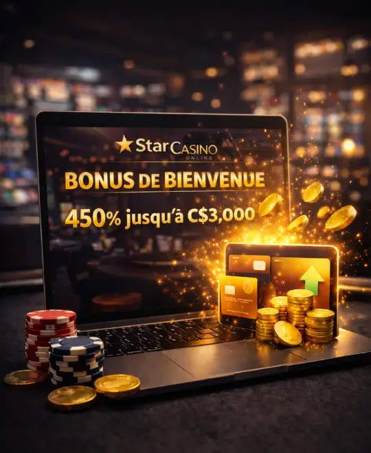 Bonus de bienvenue Chez Star Casino Online